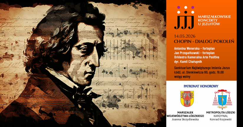 14 maj 2026 – Koncert fortepianowy  „CHOPIN – DIALOG POKOLEŃ”